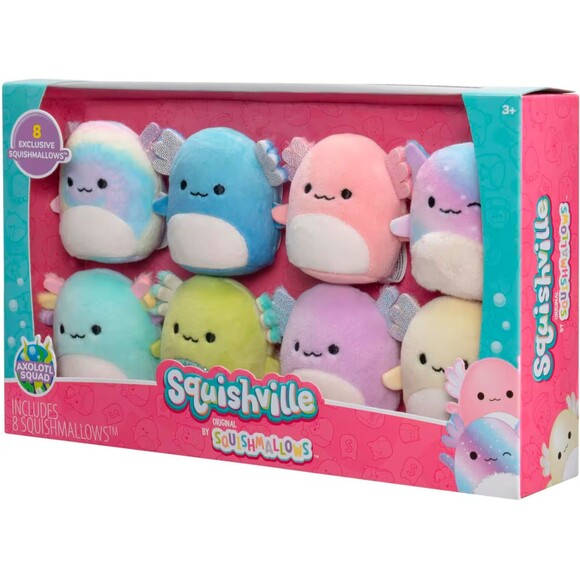 Jazwares Squishmallows Squishville - Axolotl Squad 8-Pack - 2" Plush RARE - Picture 2 of 12